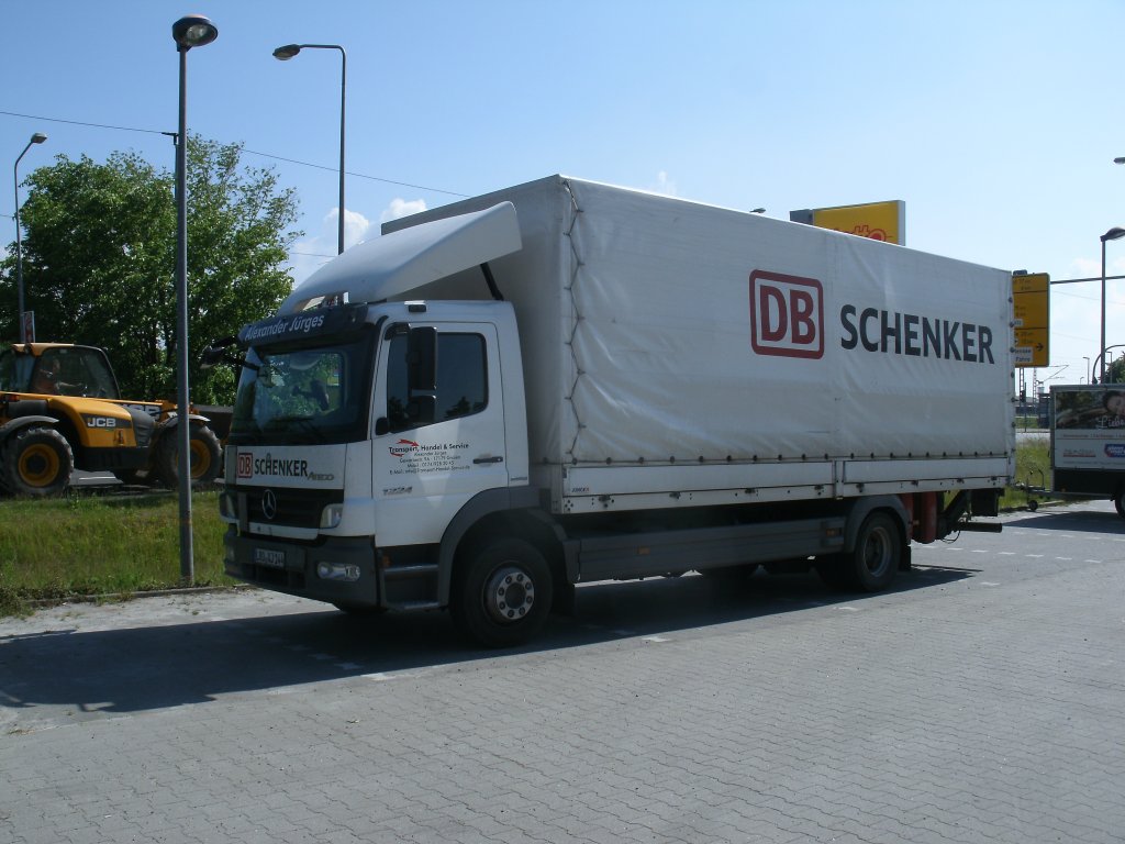 DB Schenker mit ihrem Mercedes,am 11.Juni 2013,in Samtens.