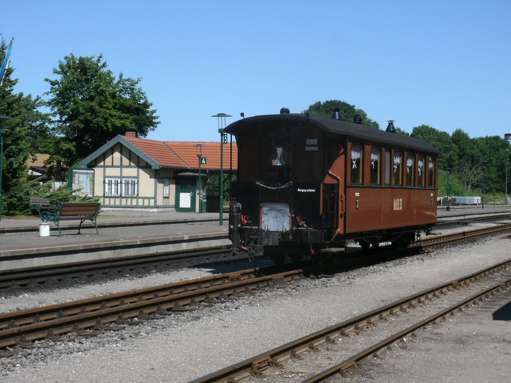 Traditionswagen Nr:33 abgestellt,am 20.Juli 2013,in Putbus.