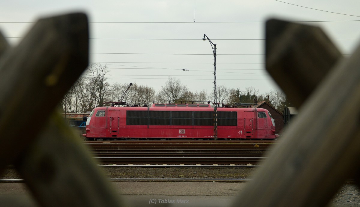 103 101-2 im Eisenbahnmuseum Darmstadt-Kranichstein am 12.03.2016