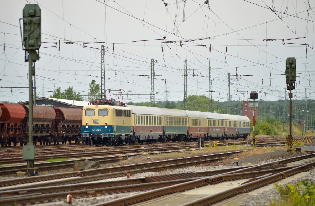 140 423-5 kurz nach der Ankunft in Darmstadt Kranichstein am 08.06.2015