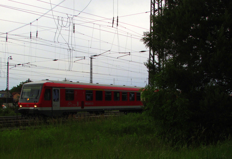 628 xxx bei der Ausfahrt aus Darmstadt Kranichstein am 27.Mai.2014