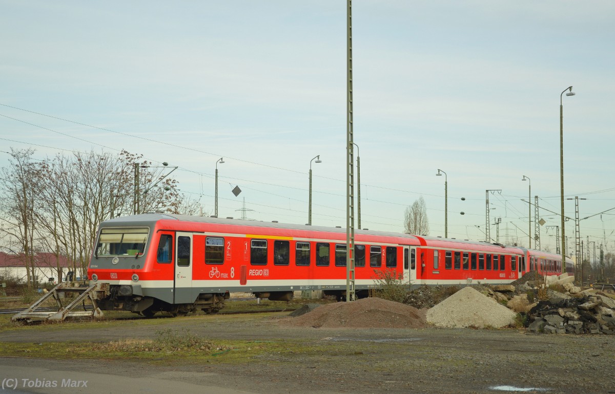 628/928 644 abgestellt im ehemaligen BW Darmstadt am 06.02.2016