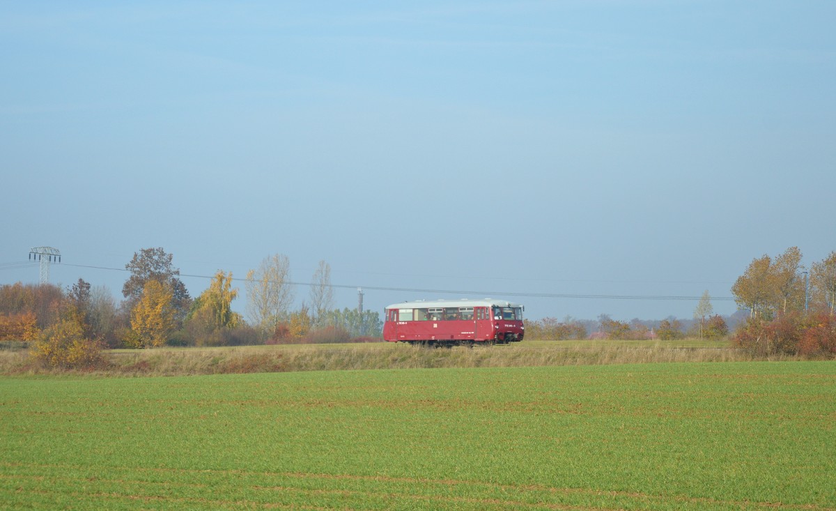772 345 des Erfurter Bahnservice zwischen Gotha und Emleben am 31.10.2015