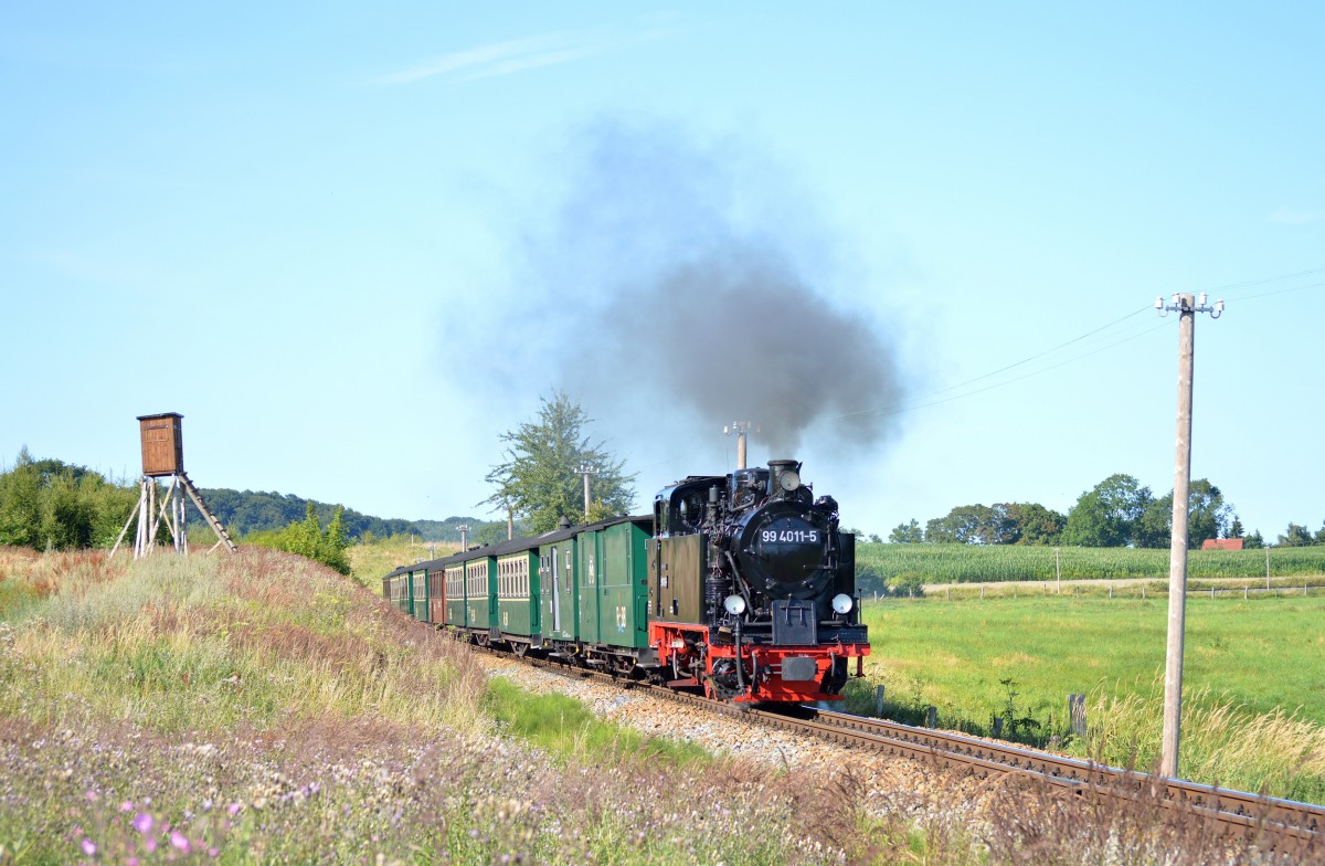 99 4011-5 zwischen Serams und Seelvitz am 05.08.2015 mit P 108