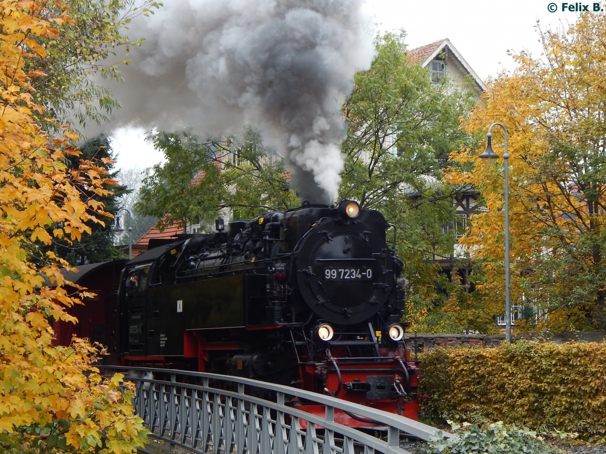 99 7234-0 der HSB in Wernigerode am 25.10.2015