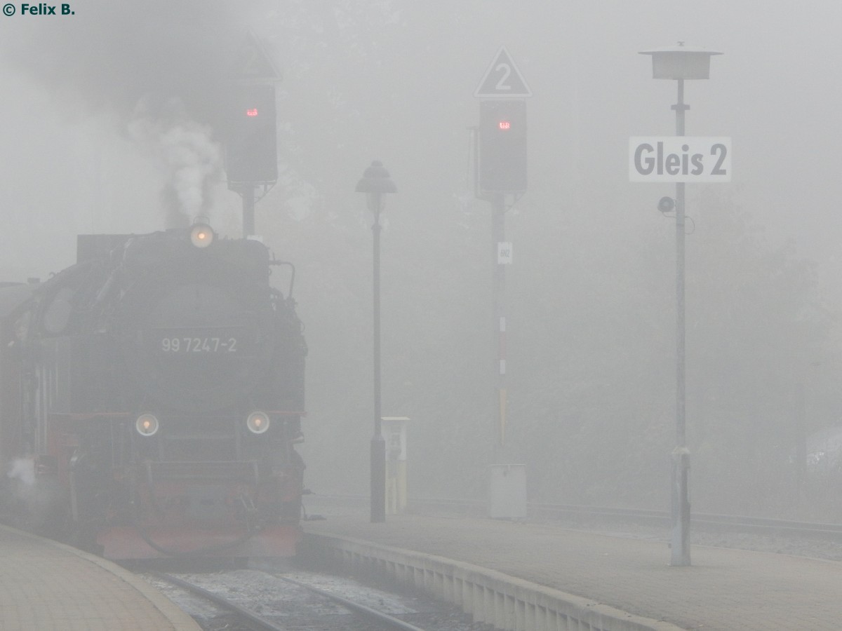 99 7247-2 der HSB in Wernigerode am 28.10.2015