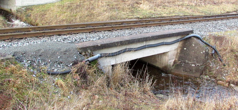 Eine Brücke kurz vor Drei Annen Hohne am 10.Jan.2014