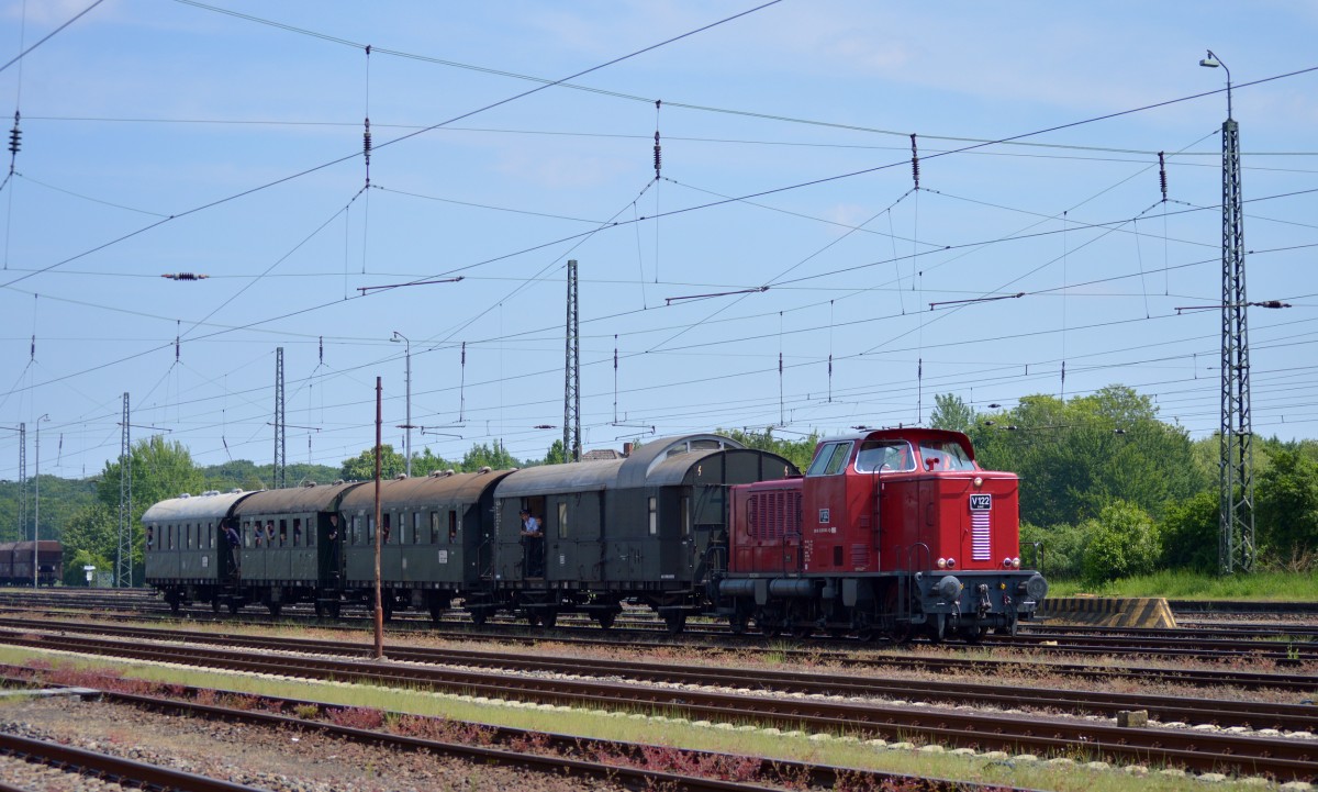 Einfahrt des ersten Pendelzuges aus Dieburg am 14.05.2015