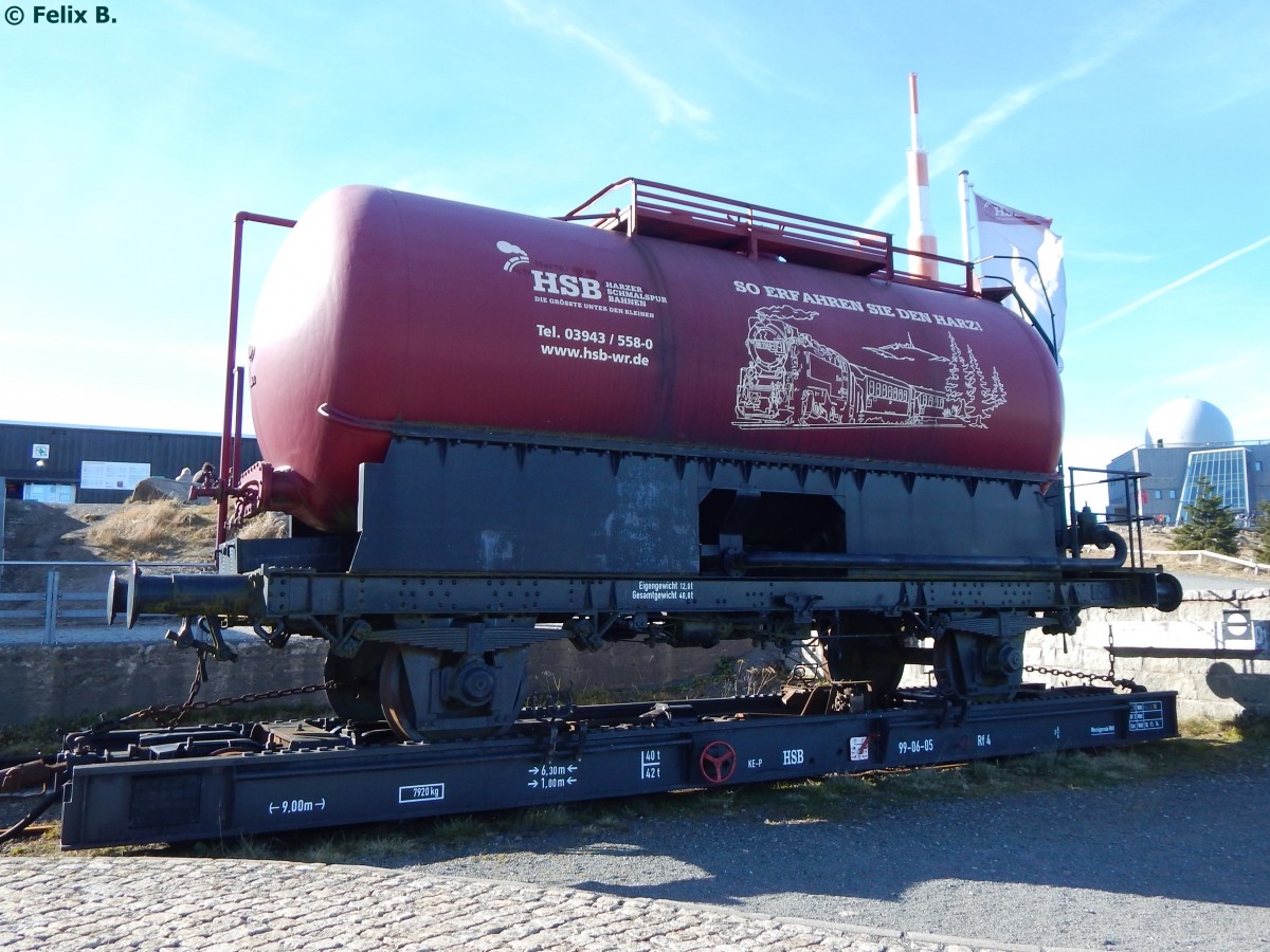 Kesselwagen der HSB auf dem Brocken am 28.10.2015