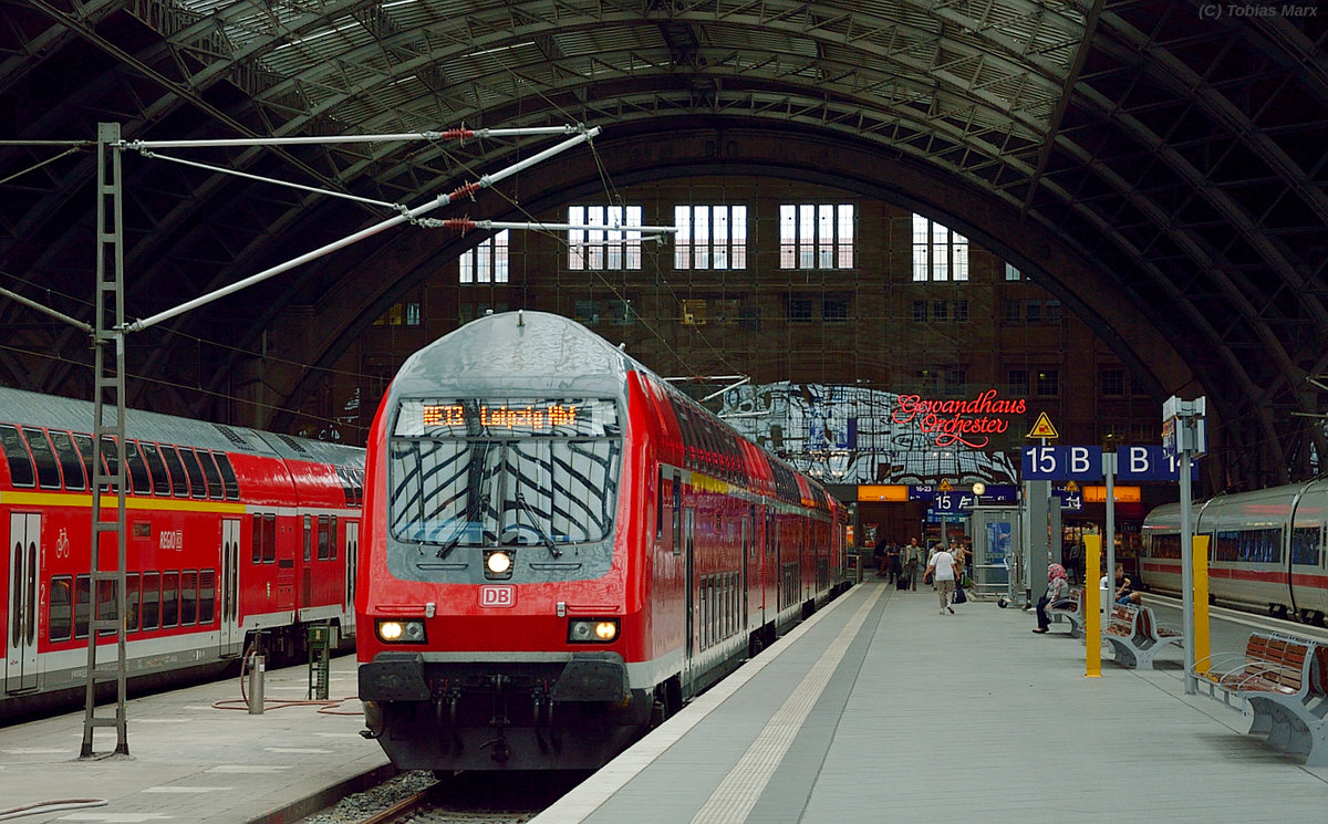 RE13 in Leipzig Hbf am 26.07.2016