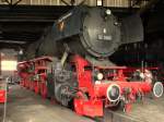 52 7409 des Eisenbahnmuseum Wrzburg stand am 26.April.2014 im Anheizschuppen des DLW Meiningen