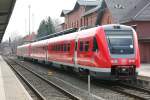 Ein Prchen 612 auf der Fahrt von Erfurt nach Wrzburg in Arnstadt.01.03.2014 13:51 Uhr