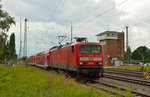 darmstadt/503348/114-007-mit-der-rb-75 114 007 mit der RB 75 nach Aschaffenburg bei der Einfahrt in Darmstadt-Kranichstein am 14.06.2016
