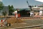 Diese Kf stand im Jahr 2008 beim Bahnhofsfest in Knigstein fr Fhrerstands mitfahrten bereit.