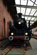 Die bayerische S 3/6 18 505 am 30.11.2014 im Eisenbahnmuseum Neustadt.