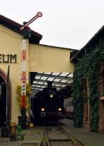 Die bayerische S3/6 mit Formsignal am 30.11.2014 im Eisenbahnmuseum Neustadt