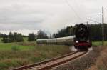 Am 21.09.13 fuhr der Elstertal-Express mit 41 1144(IGE Werrabahn) wieder von Gera nach Cheb und zurck. Hier zusehen in Vojtanov/Tschechien auf der Rckfahrt.