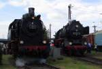 ELNA 184 DME (Eisenbahnmuseum Darmstadt) und 50 3552-2 standen am 04.Mai.2014 beim Lokschuppen-Fest Hanau an der Drehscheibe.