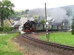 99 1741-0 bei der Ausfahrt aus Neudorf am 13.Juli.2013 mit P 1011 richtung O´thal