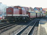 1br-1998-hsb-v-100harzkamel/590170/199-861-6-im-bahnhof-wernigerode-am 199 861-6 im Bahnhof Wernigerode am 06. November 2017. 