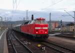Am 08.12.13 fuhr der Wartburg-Express von Saalfeld/Saale nach Eisenach mit 219 084.