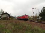 Am 14.04.14 holte die MEG 318 (232 690) wieder einen Lokzug von Saalfeld nach Chemnitz.