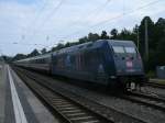 101 025,am 01.August 2013,in Binz.Einen Tag spter fuhr die Lok als IC 2213 nach Stuttgart.