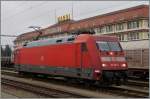 Die DB 101 107-1 in Singen.
27. Nov. 2014