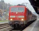 111-223 macht sich startklar für die Reise von Kronach nach Bamberg.
Aufgenommen im Dezember 2013.