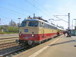 br-113/609848/e-10-1309-9180-6-113 E 10 1309 (9180 6 113 309-9 D-Train) steht am 18. April 2018 im Bahnhof Ludwigslust. 
