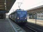 Durchfahrt 140 870-7 von der evb Logistik durch den Hauptbahnhof Braunschweig am 21.
