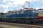 In der Lokaufstellung zur Lokparade beim Sommerfest in Koblenz am 18.06.2016 stand E41 001.
