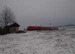 br-143-dr-243/387621/143-xxx-zu-sehen-in-drochausv 143 xxx zu sehen in Drochaus/V. im ersten Schnee in diesem Winter am 02.12.14.