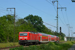 143 076 mit der RB 75 nach Wiesbaden zwischen Darmstadt und Weiterstadt am 06.06.2016