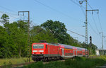 143 248 mit der RB 75 nach Wiesbaden zwischen Darmstadt und Weiterstadt am 06.06.2016