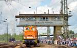 Als dritte Lok kam beim Sommerfest in Koblenz die V60 1100 des Eisenbahnmuseum Arnstadt. Aufgenommen am 13.06.2015