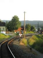 fichtelbergbahn/287555/blick-richtung-oberwiesenthal-von-der-einfahrt Blick richtung Oberwiesenthal von der Einfahrt von Neudorf aus richtung Cranzahl