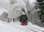 harzer-schmalspurbahnen/297509/ausfahrt-99-7245-6-am-27-januar Ausfahrt 99 7245-6 am 27. Januar 2013 aus den Bahnhof Drei Annen Hohne