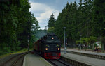 harzer-schmalspurbahnen/514268/99-7247-2-bei-der-einfahrt-mit 99 7247-2 bei der Einfahrt mit N 8926 in Drei-Annen-Hohne am 24.07.2016
