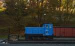 pressnitztalbahn/471284/199-008-4-am-24102015-in-joehstadt 199 008-4 am 24.10.2015 in Jöhstadt abgestellt.