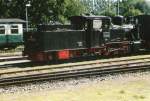 ruegensche-baederbahn/274646/99-4652-stand-abgestellt-am-21august2005 99 4652 stand abgestellt am 21.August.2005 in Putbus(Gescannt)