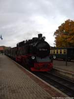 RBB 99 1784 bei der Einfahrt in Putbus am 17.10.13