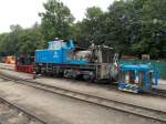 ruegensche-baederbahn/356091/koef-6003-und-251-901am-28juli Kf 6003 und 251 901,am 28.Juli 2014,in Putbus.