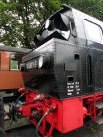 Der Tender der 1938 in Kassel gebauten 99 4801-9 im BW Putbus