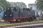 ruegensche-baederbahn/367552/99-783-stand-am-15072014-in 99 783 stand am 15.07.2014 in der Einsatzstelle Putbus.