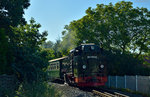 ruegensche-baederbahn/511436/99-1781-6-bei-der-einfahrt-mit 99 1781-6 bei der Einfahrt mit P 111 in Binz LB am 20.07.2016