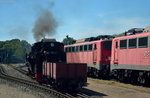 ruegensche-baederbahn/511590/99-1782-4-mit-dem-goehrener-kohlewagen 99 1782-4 mit dem Göhrener Kohlewagen am 22.07.2016 in Putbus