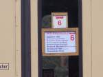 Begehrtes Zuglaufschild,am 21.Juni 2015,am AKE Sonderzug 98.Gesehen in Binz.