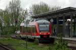 br-648-altom-lint-41/439649/ein-triebwagen-der-baureihe-648-fhrt Ein Triebwagen der Baureihe 648 fhrt aus dem Bahnhof Husum als RB nach Bad St.Peter Ording aus.
Aufgenommen im Mai 2015.
