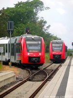 br-622-lint-54/503898/623-005--505-und-622 623 005 / 505 und 622 031 / 531 im Bahnhof Freinsheim am 30.5.16